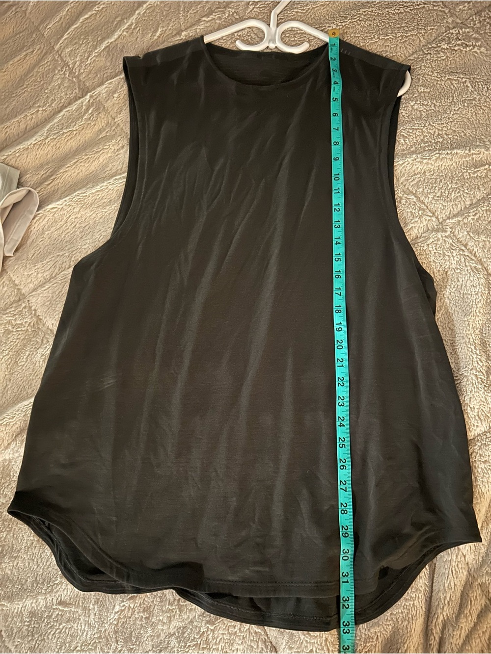 Lululemon Men’s Sleeveless Black Muscle Tank Top, Size XL